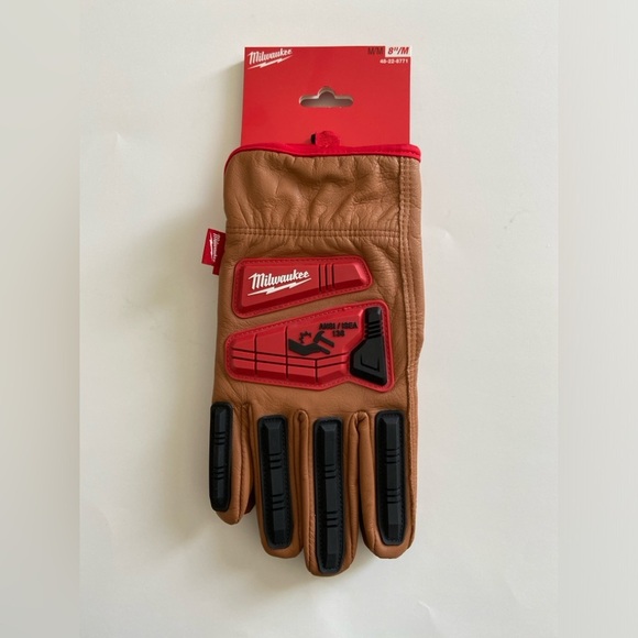 NWT Milwaukee impact cut level 3 goatskin leather gloves - Picture 6 of 9